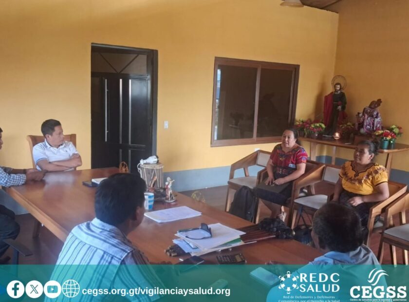 REDC-SALUD da seguimiento a la problemática del abastecimiento de agua en el CAP de San Pablo La Laguna